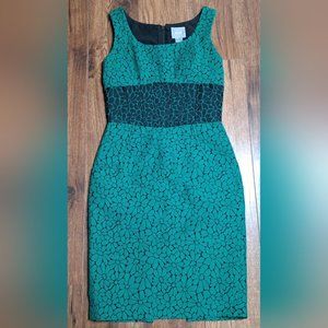 Maeve Anthropologie Women's Dress Green Floral Size 0 US